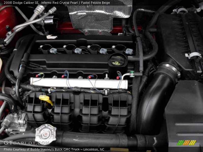 Inferno Red Crystal Pearl / Pastel Pebble Beige 2008 Dodge Caliber SE