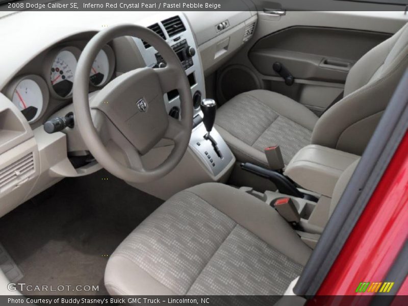 Inferno Red Crystal Pearl / Pastel Pebble Beige 2008 Dodge Caliber SE