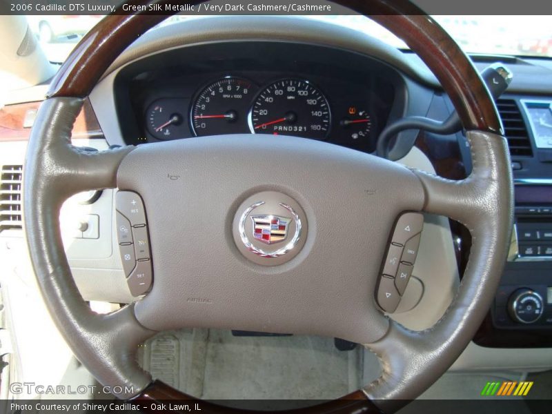 Green Silk Metallic / Very Dark Cashmere/Cashmere 2006 Cadillac DTS Luxury
