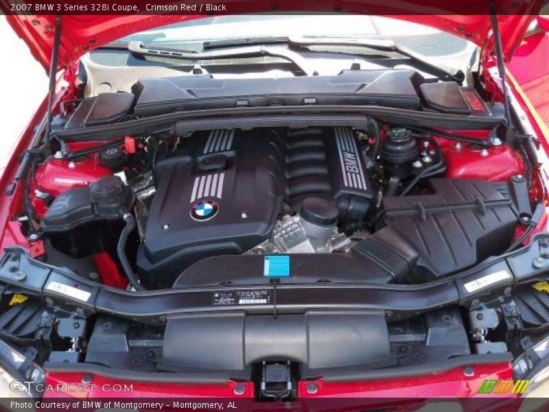 Crimson Red / Black 2007 BMW 3 Series 328i Coupe