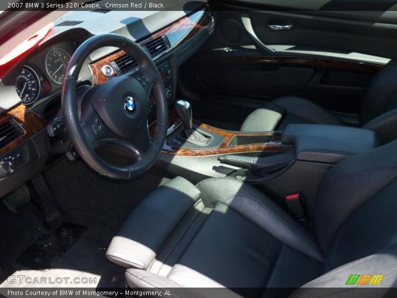 Crimson Red / Black 2007 BMW 3 Series 328i Coupe