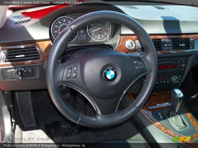 Crimson Red / Black 2007 BMW 3 Series 328i Coupe