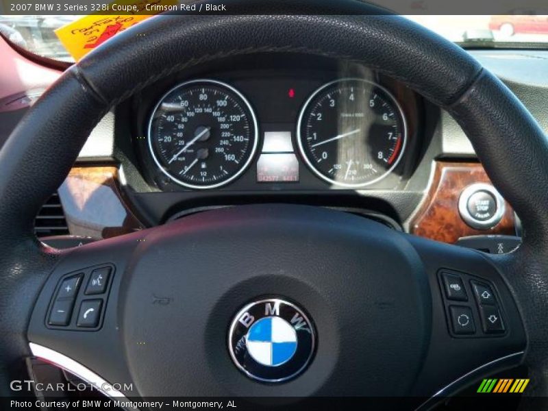 Crimson Red / Black 2007 BMW 3 Series 328i Coupe