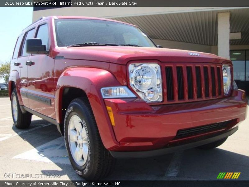 Inferno Red Crystal Pearl / Dark Slate Gray 2010 Jeep Liberty Sport 4x4