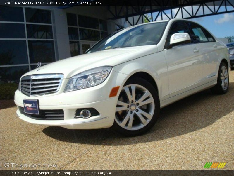 Arctic White / Black 2008 Mercedes-Benz C 300 Luxury