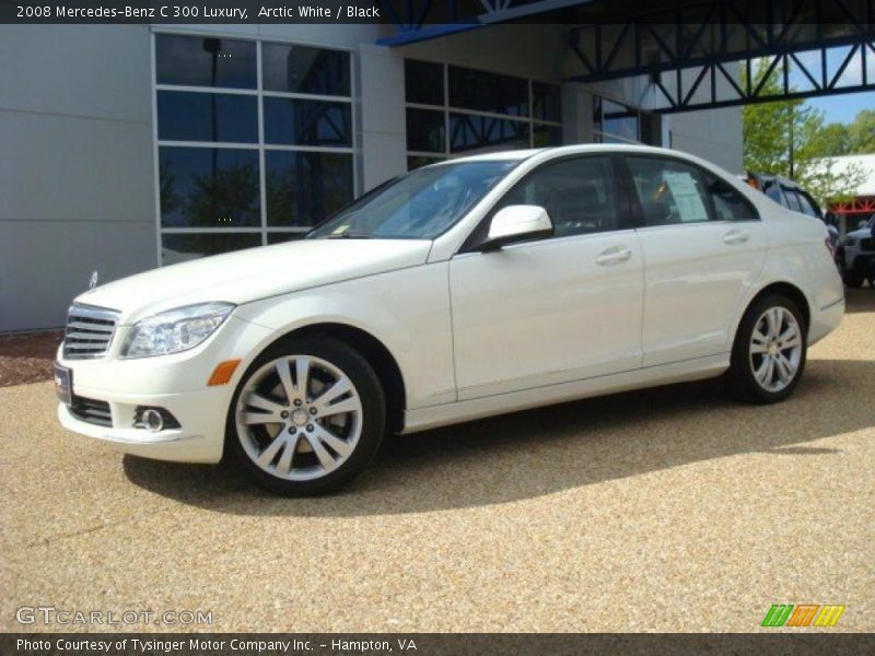 Arctic White / Black 2008 Mercedes-Benz C 300 Luxury
