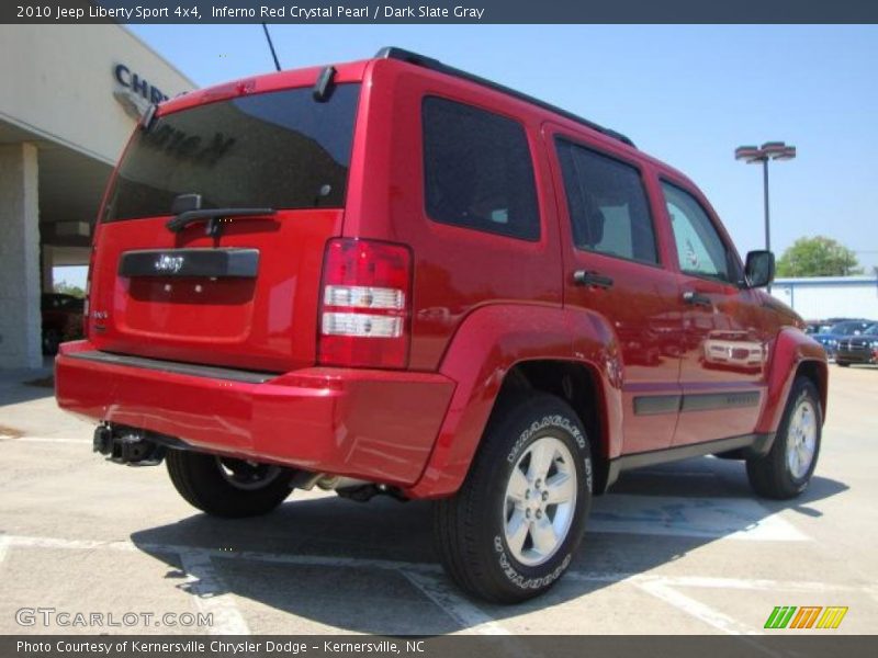 Inferno Red Crystal Pearl / Dark Slate Gray 2010 Jeep Liberty Sport 4x4