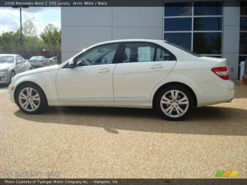 Arctic White / Black 2008 Mercedes-Benz C 300 Luxury