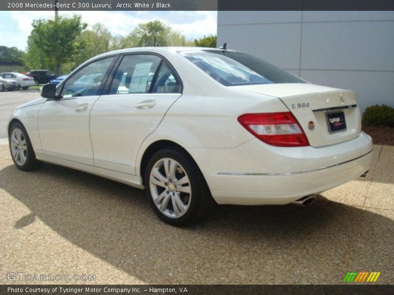 Arctic White / Black 2008 Mercedes-Benz C 300 Luxury
