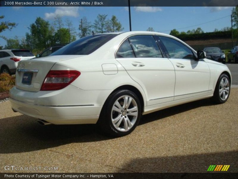 Arctic White / Black 2008 Mercedes-Benz C 300 Luxury