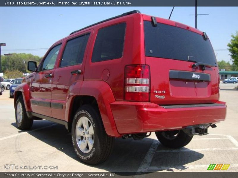 Inferno Red Crystal Pearl / Dark Slate Gray 2010 Jeep Liberty Sport 4x4