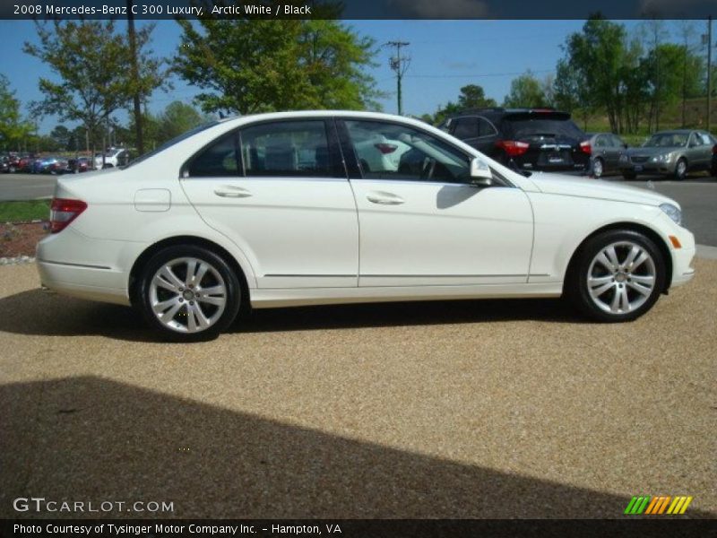 Arctic White / Black 2008 Mercedes-Benz C 300 Luxury