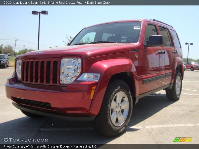 Inferno Red Crystal Pearl / Dark Slate Gray 2010 Jeep Liberty Sport 4x4