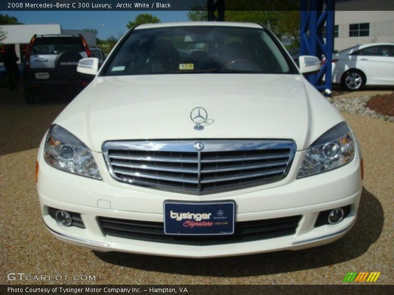 Arctic White / Black 2008 Mercedes-Benz C 300 Luxury