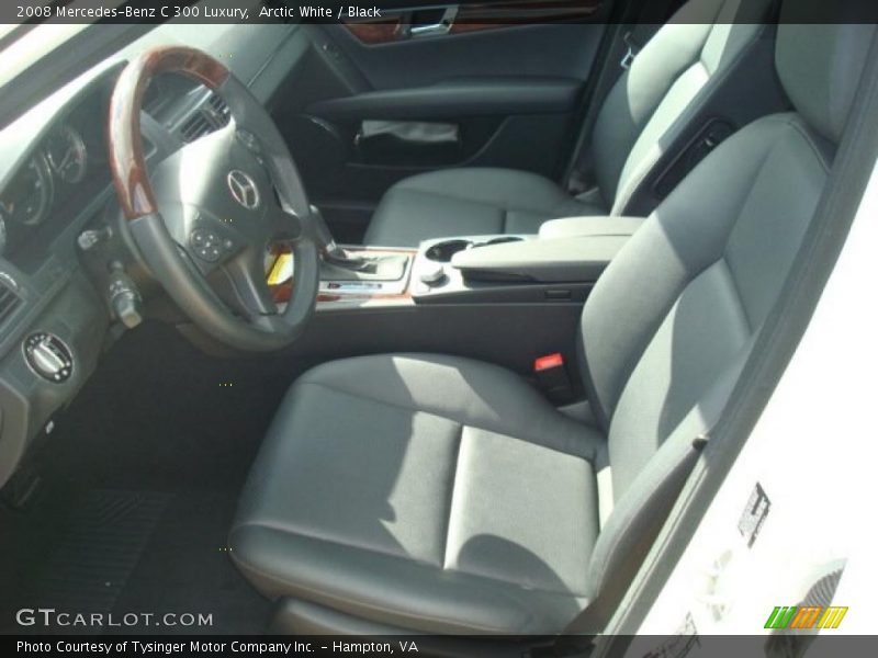 Arctic White / Black 2008 Mercedes-Benz C 300 Luxury
