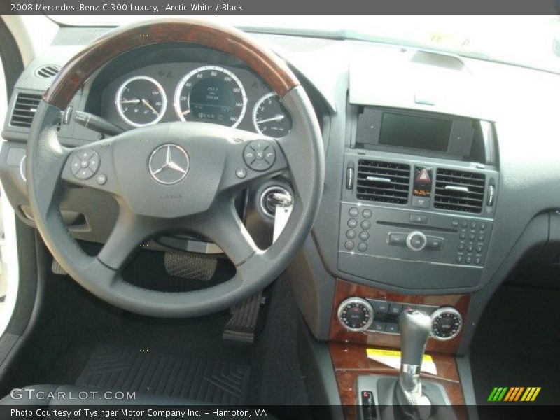 Arctic White / Black 2008 Mercedes-Benz C 300 Luxury