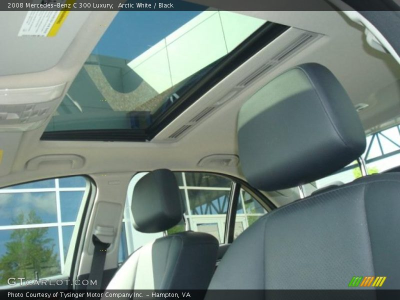 Arctic White / Black 2008 Mercedes-Benz C 300 Luxury