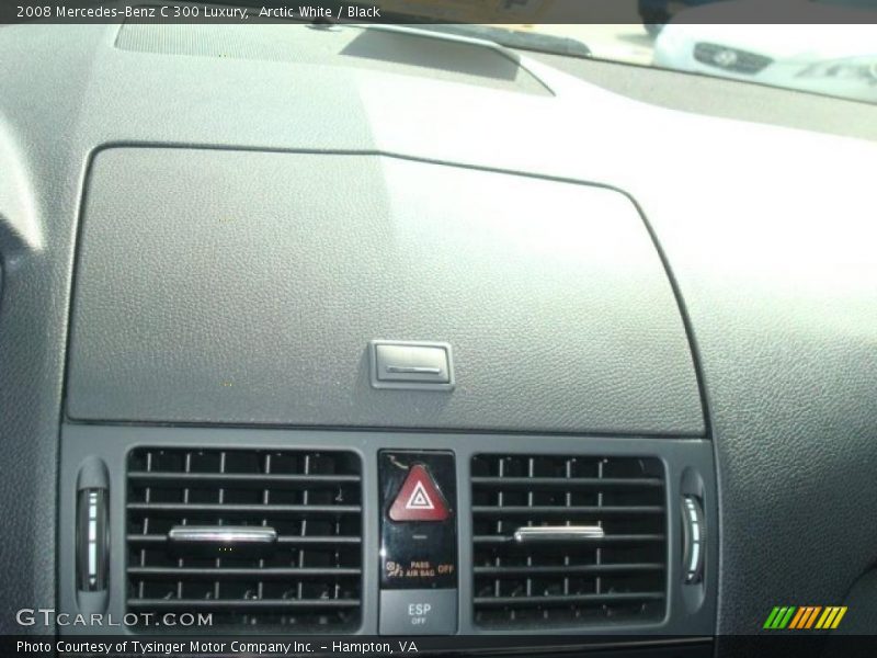 Arctic White / Black 2008 Mercedes-Benz C 300 Luxury