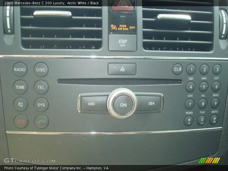 Arctic White / Black 2008 Mercedes-Benz C 300 Luxury
