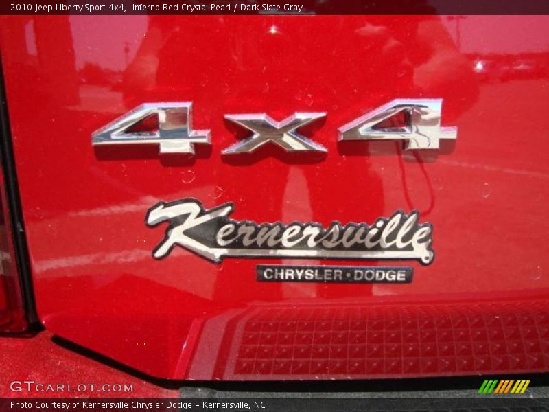 Inferno Red Crystal Pearl / Dark Slate Gray 2010 Jeep Liberty Sport 4x4