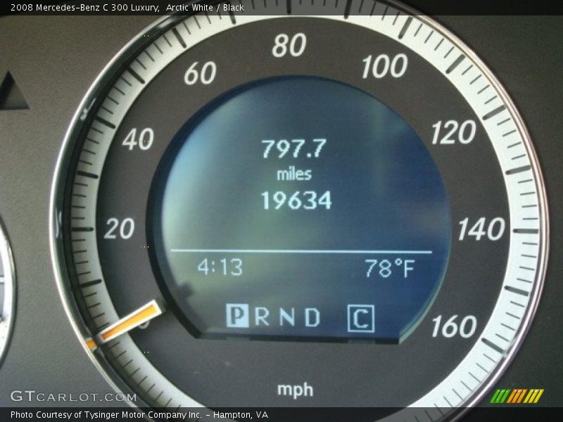 Arctic White / Black 2008 Mercedes-Benz C 300 Luxury
