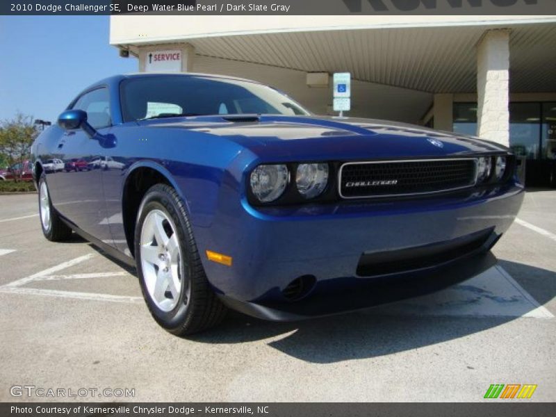 Deep Water Blue Pearl / Dark Slate Gray 2010 Dodge Challenger SE