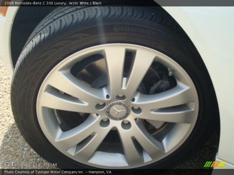 Arctic White / Black 2008 Mercedes-Benz C 300 Luxury