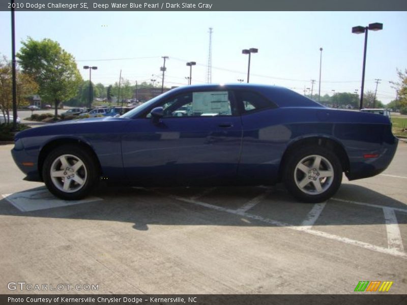 Deep Water Blue Pearl / Dark Slate Gray 2010 Dodge Challenger SE