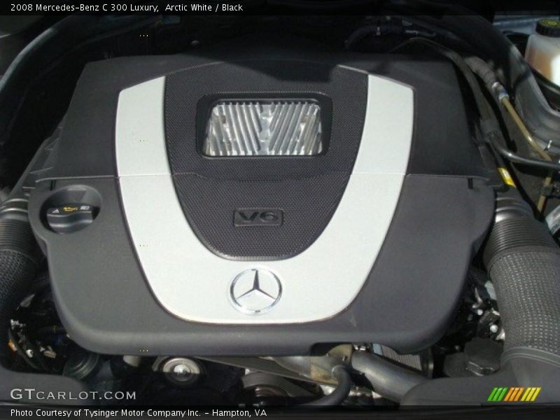 Arctic White / Black 2008 Mercedes-Benz C 300 Luxury