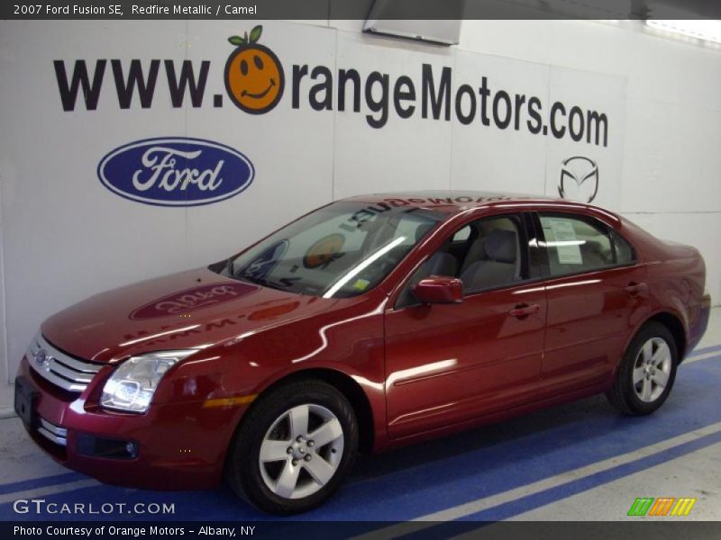 Redfire Metallic / Camel 2007 Ford Fusion SE