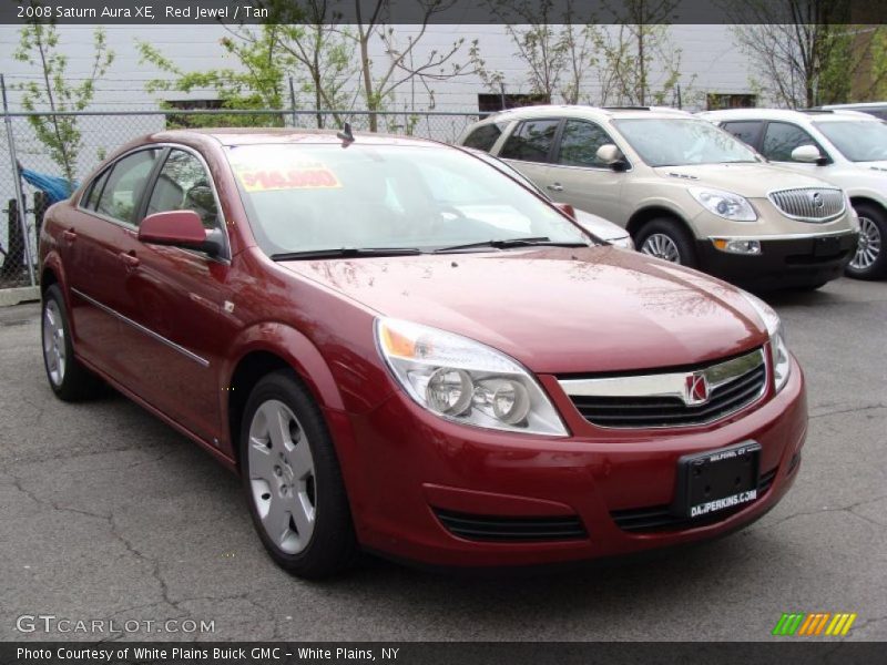 Red Jewel / Tan 2008 Saturn Aura XE