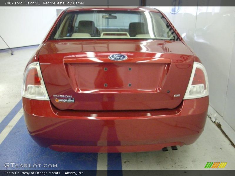 Redfire Metallic / Camel 2007 Ford Fusion SE