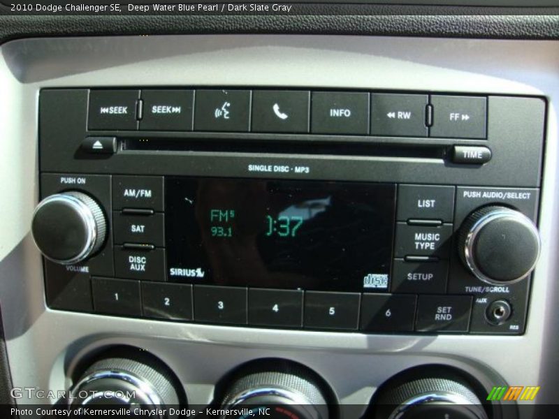 Deep Water Blue Pearl / Dark Slate Gray 2010 Dodge Challenger SE