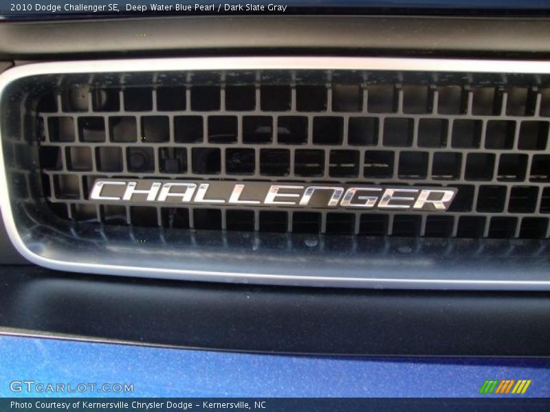 Deep Water Blue Pearl / Dark Slate Gray 2010 Dodge Challenger SE