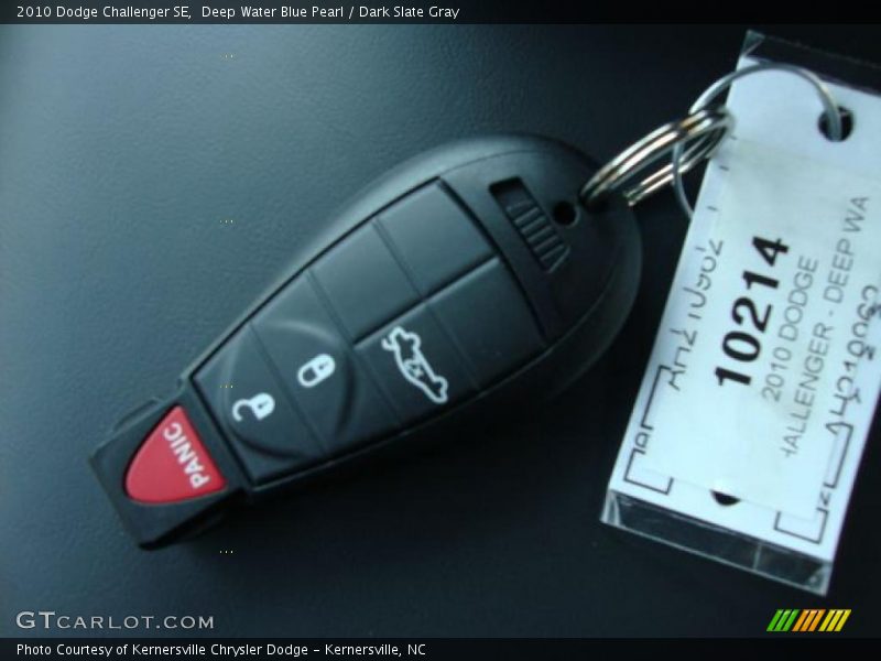 Deep Water Blue Pearl / Dark Slate Gray 2010 Dodge Challenger SE