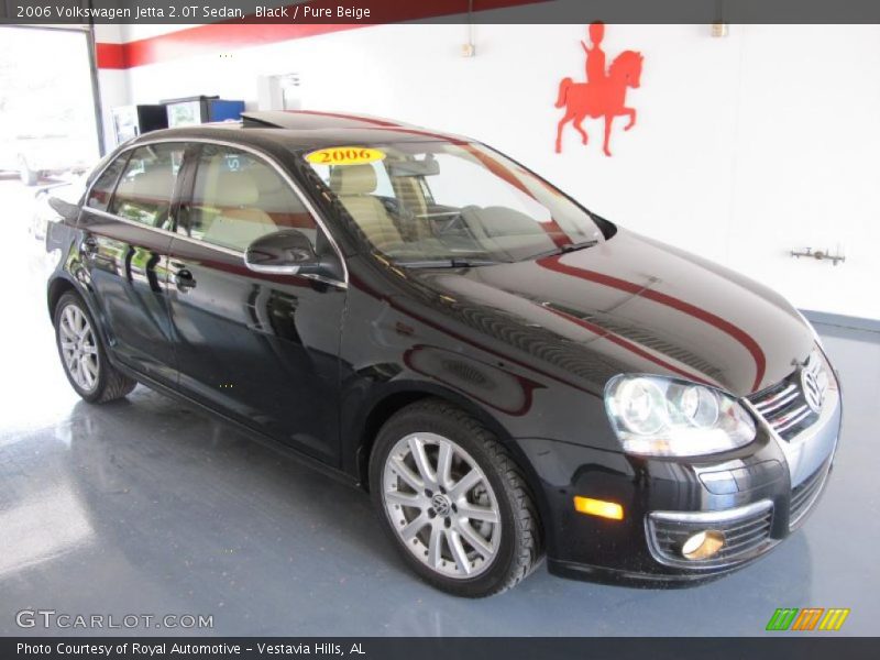 Black / Pure Beige 2006 Volkswagen Jetta 2.0T Sedan