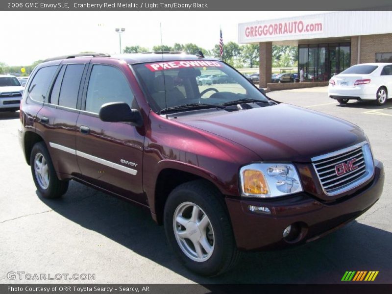 Cranberry Red Metallic / Light Tan/Ebony Black 2006 GMC Envoy SLE