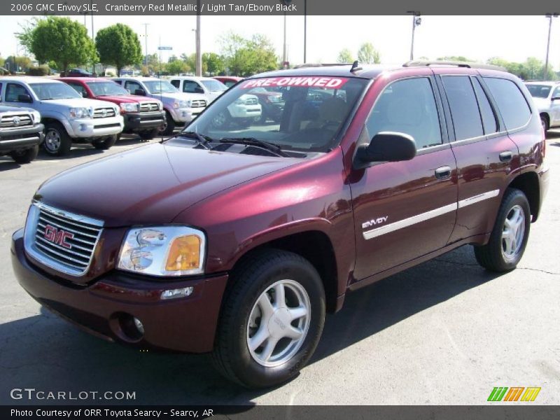 Cranberry Red Metallic / Light Tan/Ebony Black 2006 GMC Envoy SLE