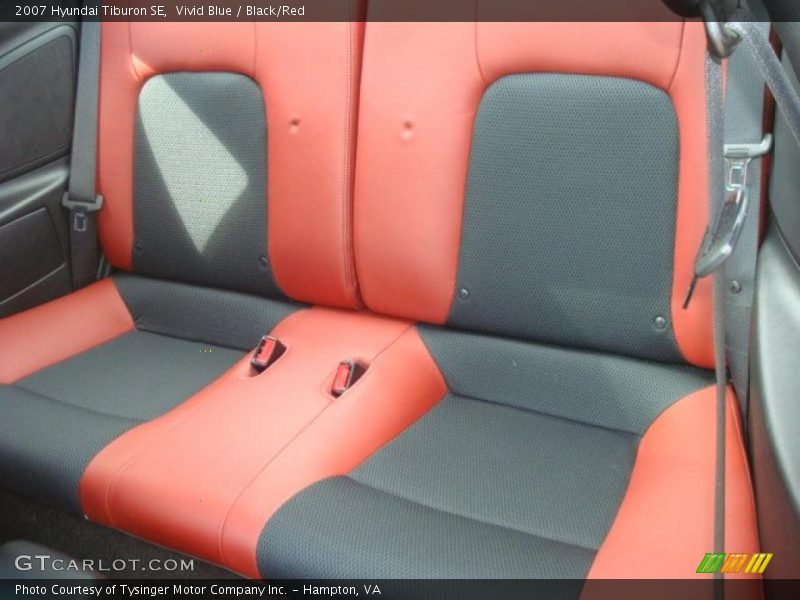 Vivid Blue / Black/Red 2007 Hyundai Tiburon SE