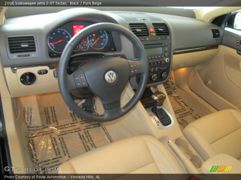 Black / Pure Beige 2006 Volkswagen Jetta 2.0T Sedan