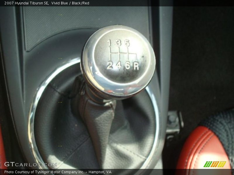 Vivid Blue / Black/Red 2007 Hyundai Tiburon SE