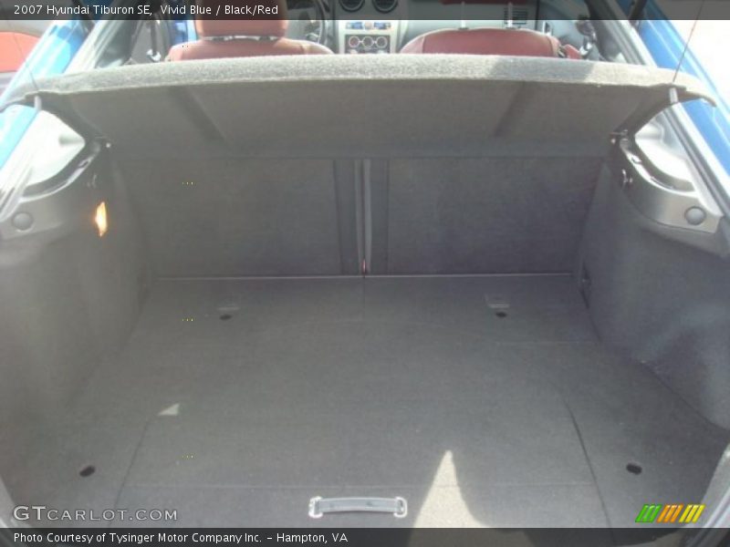 Vivid Blue / Black/Red 2007 Hyundai Tiburon SE