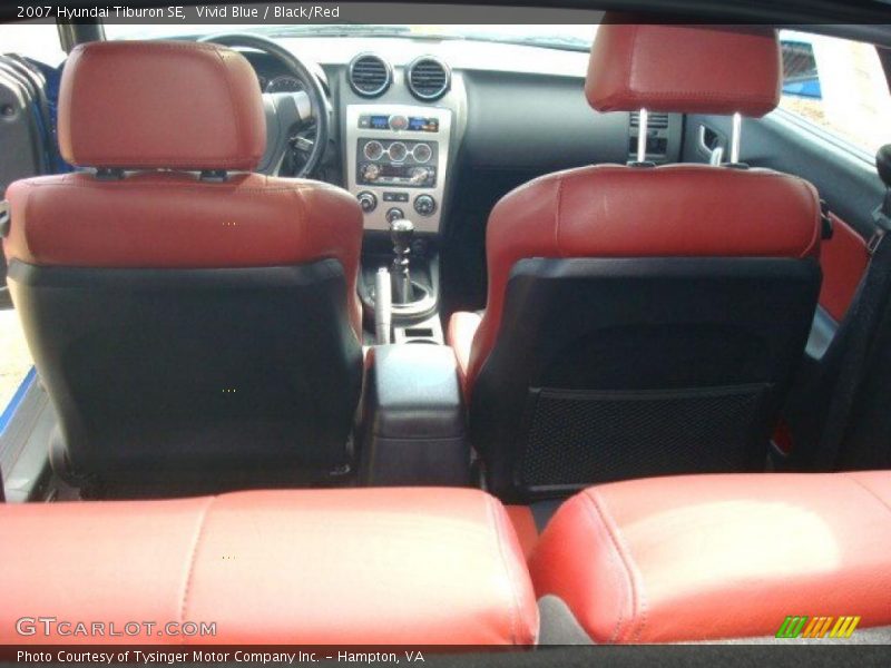 Vivid Blue / Black/Red 2007 Hyundai Tiburon SE