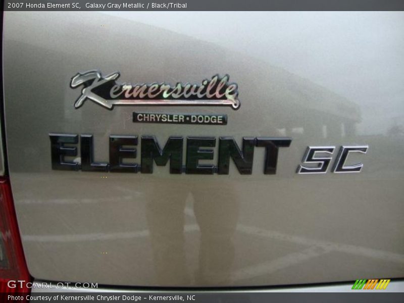 Galaxy Gray Metallic / Black/Tribal 2007 Honda Element SC