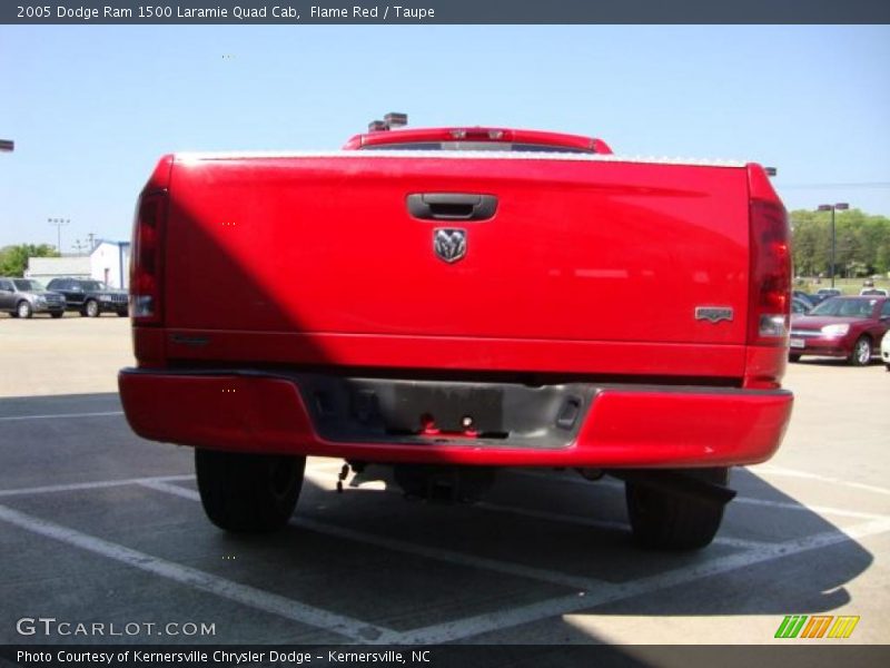 Flame Red / Taupe 2005 Dodge Ram 1500 Laramie Quad Cab