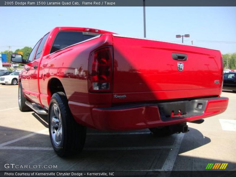 Flame Red / Taupe 2005 Dodge Ram 1500 Laramie Quad Cab