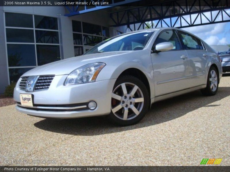 Liquid Silver Metallic / Cafe Latte 2006 Nissan Maxima 3.5 SL