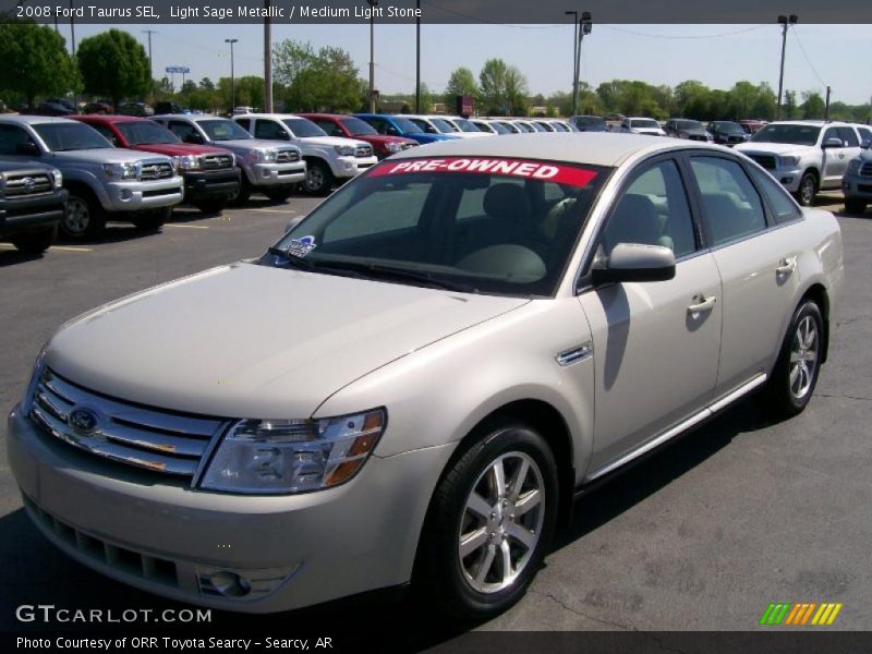 Light Sage Metallic / Medium Light Stone 2008 Ford Taurus SEL