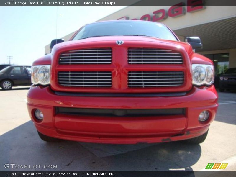 Flame Red / Taupe 2005 Dodge Ram 1500 Laramie Quad Cab