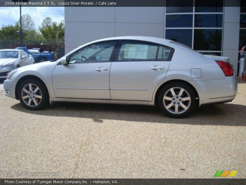 Liquid Silver Metallic / Cafe Latte 2006 Nissan Maxima 3.5 SL